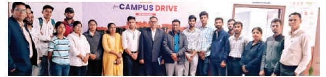 Campus placement drive organized in Madhav University